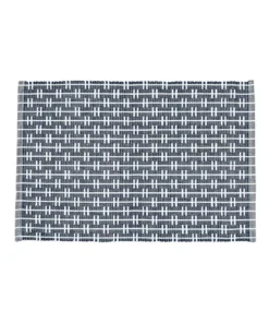 Best deal ⌛ Ladelle Eco Eden 33x45cm Ribbed Placemat Navy 🎉