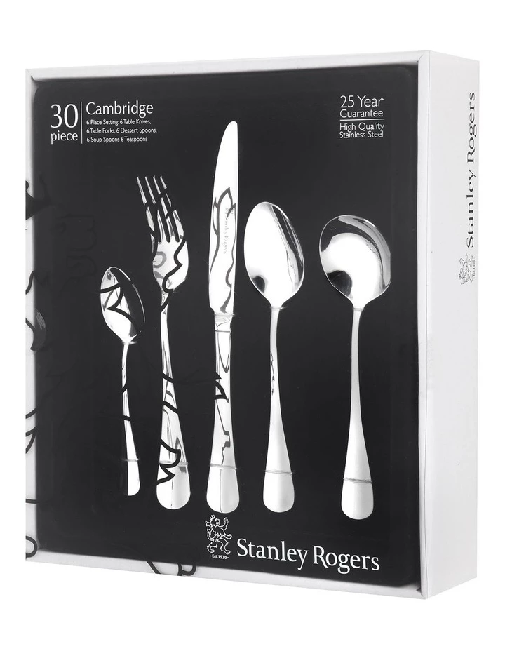 Cheap 👍 Stanley Rogers Cambridge 30pc Cutlery Set ❤️ 4 Cheap 👍 Stanley Rogers Cambridge 30pc Cutlery Set ❤️ - Image 4
