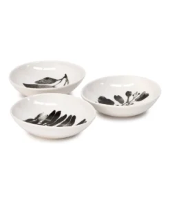 Budget ⌛ Salt&Pepper Neri 3 Piece 11cm Bowl Set Black/White 🥰 -Dining Sales Store 786998890 3 720x928