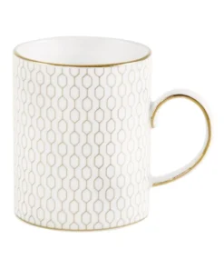 Outlet ⌛ Wedgwood Arris Mug White/Gold 😀