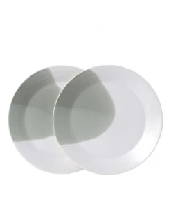 Cheap ⌛ Royal Doulton Signature 1815 28cm Set of 2 Plate White/Green ✨