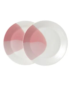 Wholesale 🥰 Royal Doulton Signature 1815 28cm Set of 2 Plate White/Pink 😍