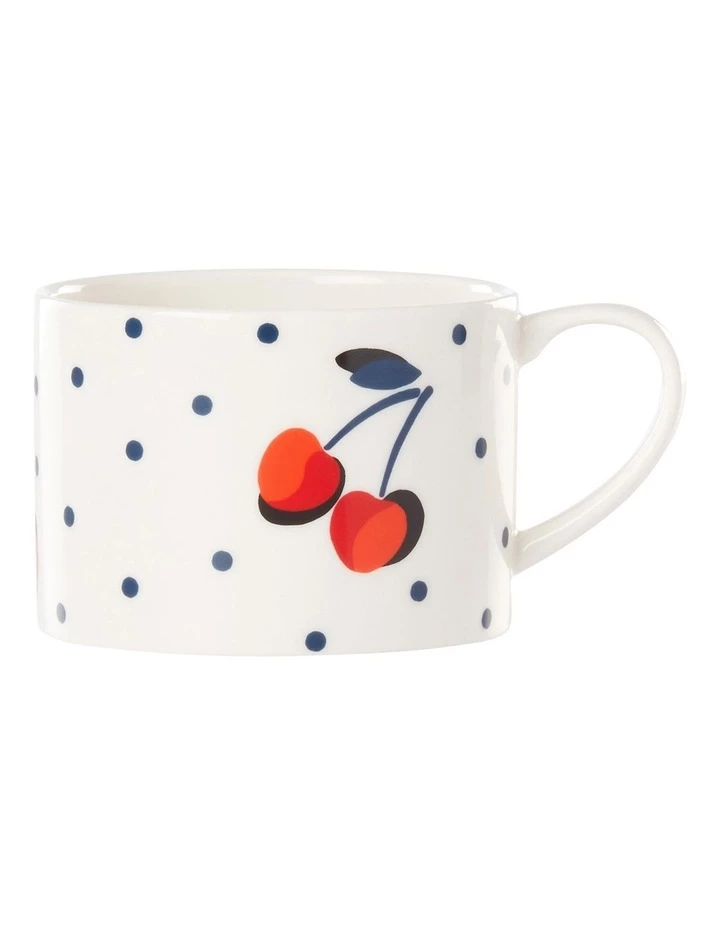 Brand new 🔔 Kate spade new york Vintage Cherry Dot Weekend Mug 380ml ⌛ 1 Brand new 🔔 Kate spade new york Vintage Cherry Dot Weekend Mug 380ml ⌛