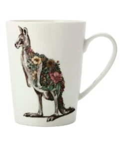 Coupon 😉 Maxwell & Williams Marini Ferlazzo Australian Families Tall Kangaroo 450ml Mug Gift Boxed White ⌛