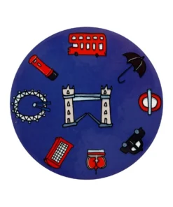 New ✨ Maxwell & Williams Megan McKean Cities Ceramic 10.5cm London Round Coaster ❤️