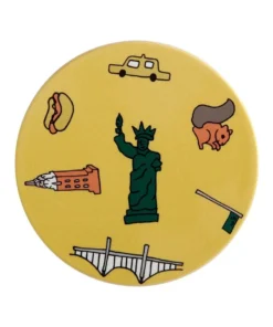 Buy 👍 Maxwell & Williams Megan McKean Cities Ceramic 10.5cm New York Round Coaster 🛒