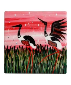 Budget 😍 Maxwell & Williams Melanie Hava Jugaig-Bana-Wabu Ceramic 10cm Jabirus Square Coaster 😉