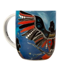 Coupon ✔️ Maxwell & Williams Melanie Hava Jugaig Bana Wabu Black Cockatoos 440ml Mug Gift Boxed Blue ❤️ -Dining Sales Store 789632830 3 720x928