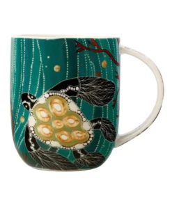 Coupon ✨ Maxwell & Williams Melanie Hava Jugaig-Bana Wabu Turtles 440ml Mug Gift Boxed Green ⭐