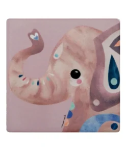 Promo 🔥 Maxwell & Williams Pete Cromer Wildlife Ceramic 9.5cm Elephant Square Coaster ✨