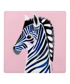 Brand new 🌟 Maxwell & Williams Pete Cromer Wildlife Ceramic 9.5cm Zebra Square Coaster ✔️