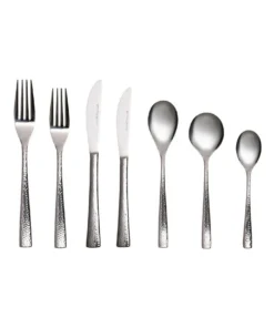 Coupon 👏 Maxwell & Williams Wayland Hammered 42 Piece Cutlery Set Silver ✔️