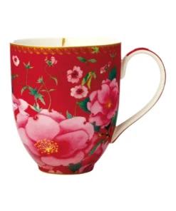 Outlet 😍 Maxwell & Williams Teas & C's Silk Road 440ml Coupe Mug Gift Boxed Red ❤️