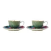 Top 10 ❤️ Maxwell & Williams Teas & C's Silk Road 85ml 2pc Gift Boxed Demi Cup & Saucer Set Aqua 🔥