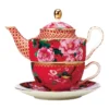 Deals 👍 Maxwell & Williams Teas & C's Silk Road 380ml Teapot Tea for One with Infuser Red ⌛