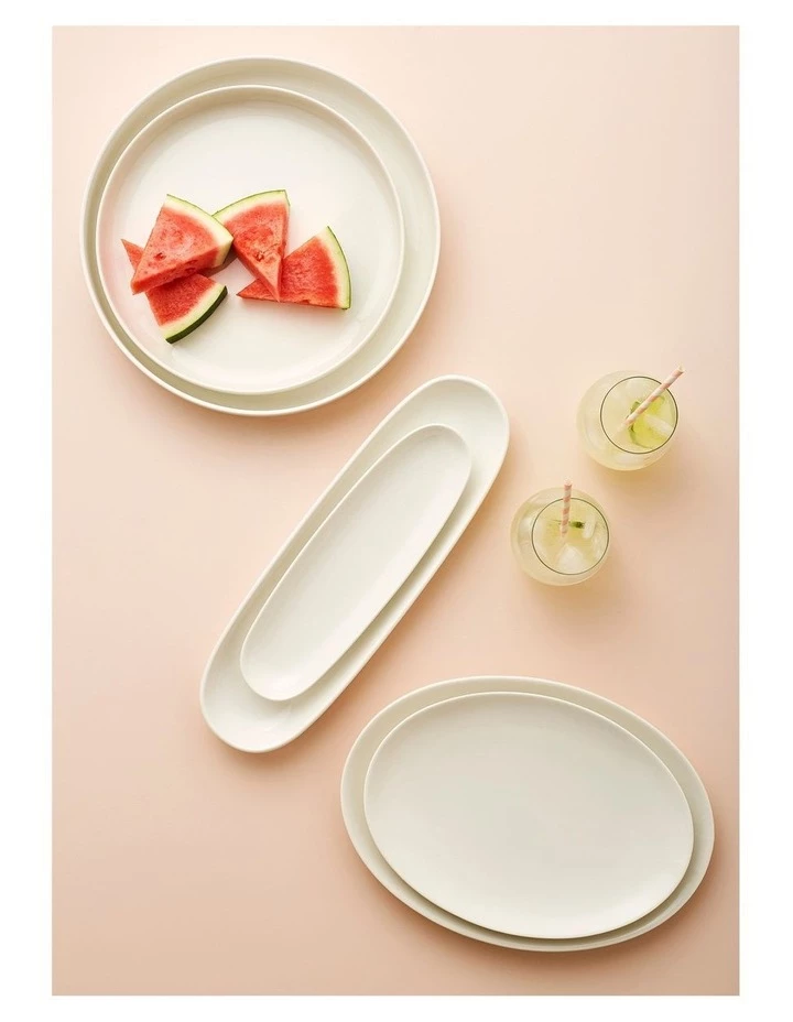 Promo ✔️ Maxwell & Williams White Basics 33cm High Rim Platter 🥰 2 Promo ✔️ Maxwell & Williams White Basics 33cm High Rim Platter 🥰 - Image 2