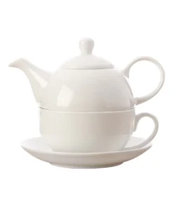 Promo 👏 Maxwell & Williams Basics 425ml Teapot Tea for One White 💯