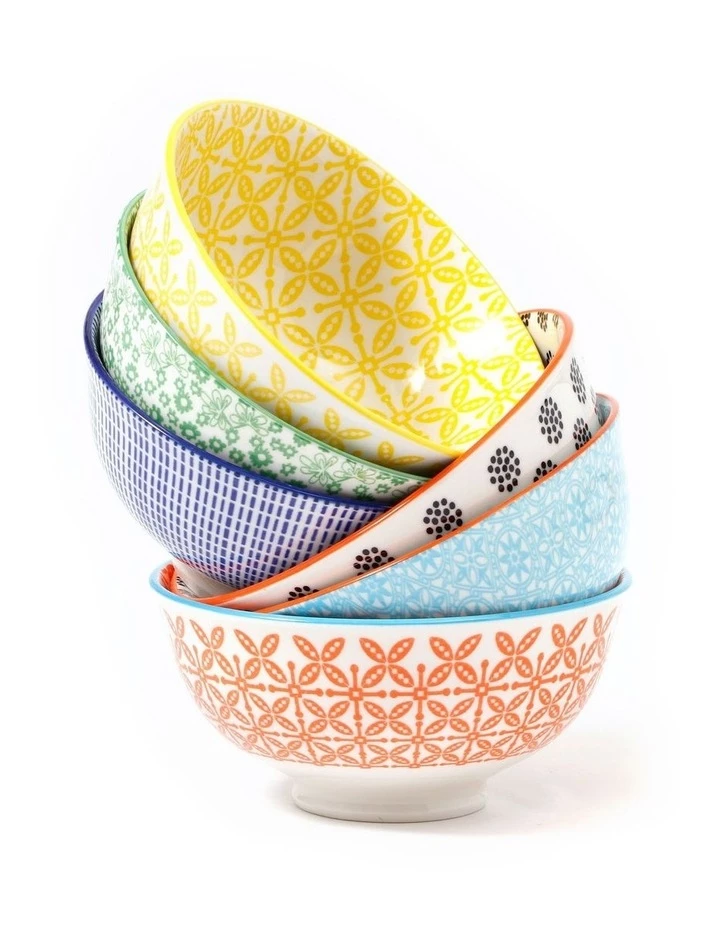 Promo β¨ Cooper & Co Set of 6 Ceramic Viola 12cm Bowls Small π― 1 Promo β¨ Cooper & Co Set of 6 Ceramic Viola 12cm Bowls Small π―