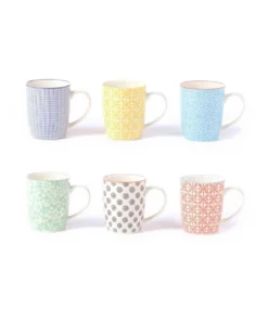 Promo ✔️ Cooper & Co Set of 6 Ceramic Viola Mugs ❤️ -Dining Sales Store 794873530 2 720x928
