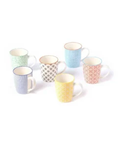 Promo ✔️ Cooper & Co Set of 6 Ceramic Viola Mugs ❤️ -Dining Sales Store 794873530 4 720x928
