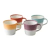 Discount 🧨 Royal Doulton 1815 Tapas 420ml Set of 4 Mugs Assorted Warm Colours 🥰