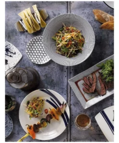 Brand new ✨ Royal Doulton Pacific 16cm Set of 6 Mixed Plates White/Blue 🛒 -Dining Sales Store 797695840 4 720x928