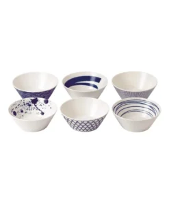Coupon ⭐ Royal Doulton Pacific Mixed 16cm Set of 6 Bowls ✔️