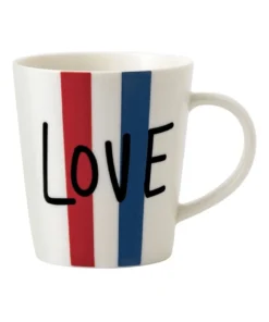Brand new ✔️ Royal Doulton Ellen DeGeneres Love 450ml Mug White/Multi ⌛