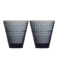 Coupon ❤️ IITTALA Kastehelmi Set of 2 Tumbler Dark Grey 🔥