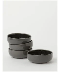 Promo ❤️ Australian House & Garden Esperance Tapas 11cm Set of 4 Bowls Charcoal ⭐