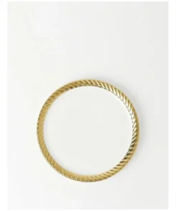 Budget βοΈ Heritage Gold Rope Side Plate White β