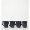 Budget ⭐ Vue Desert Bloom Set of 4 Mugs Midnight Blue ❤️