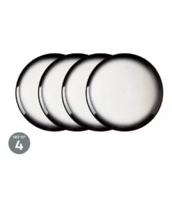 Outlet ✨ Maxwell & Williams Caviar Granite Coupe Plate 20cm Set of 4 🧨