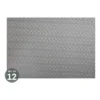 Deals 😉 Maxwell & Williams Table Accents Leather Look Placemat 43x30cm Grey Plait Set of 12 ✨