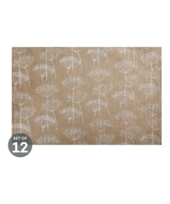 Flash Sale ⭐ Maxwell & Williams Table Accents Burlap Placemat 45x30cm White Set of 12 😍