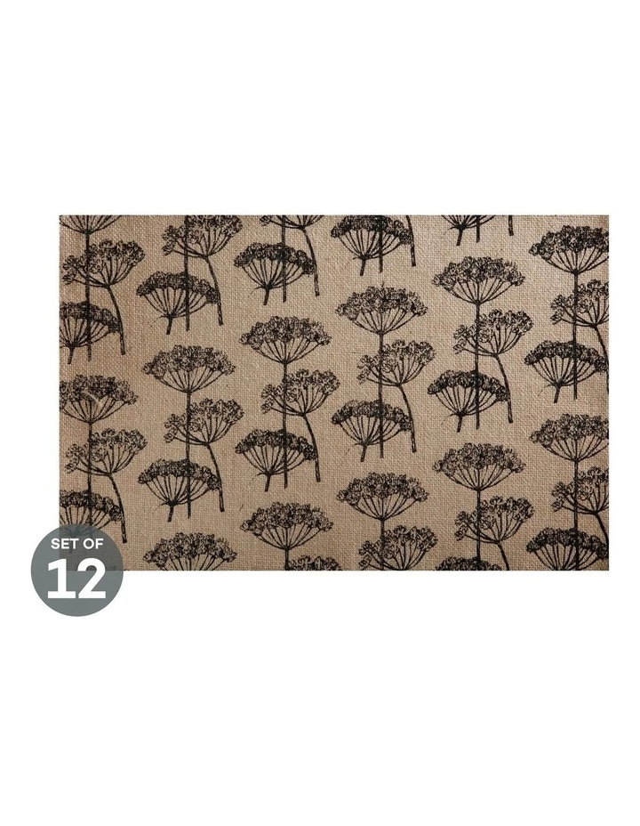 Promo ✔️ Maxwell & Williams Table Accents Burlap Placemat 45x30cm Black Set of 12 ❤️ 1 Promo ✔️ Maxwell & Williams Table Accents Burlap Placemat 45x30cm Black Set of 12 ❤️