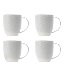 Top 10 ⌛ Maxwell & Williams White Basics Diamonds Coupe Mug 370ML Set of 4 🎉