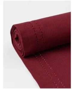 Wholesale 😍 Heritage Elizabeth Hemstitch Table Runner in Berry ✔️ -Dining Sales Store 802173970 3 720x928