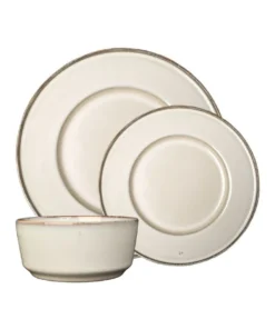 Brand new ✨ Jamie Oliver Flat Rim Reactive 12 Piece Dinner Set - Taupe 😍 -Dining Sales Store 803116450 1 720x928