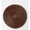 Buy 👍 Australian House & Garden Flat Rattan Placemat - Dark Stone 🛒