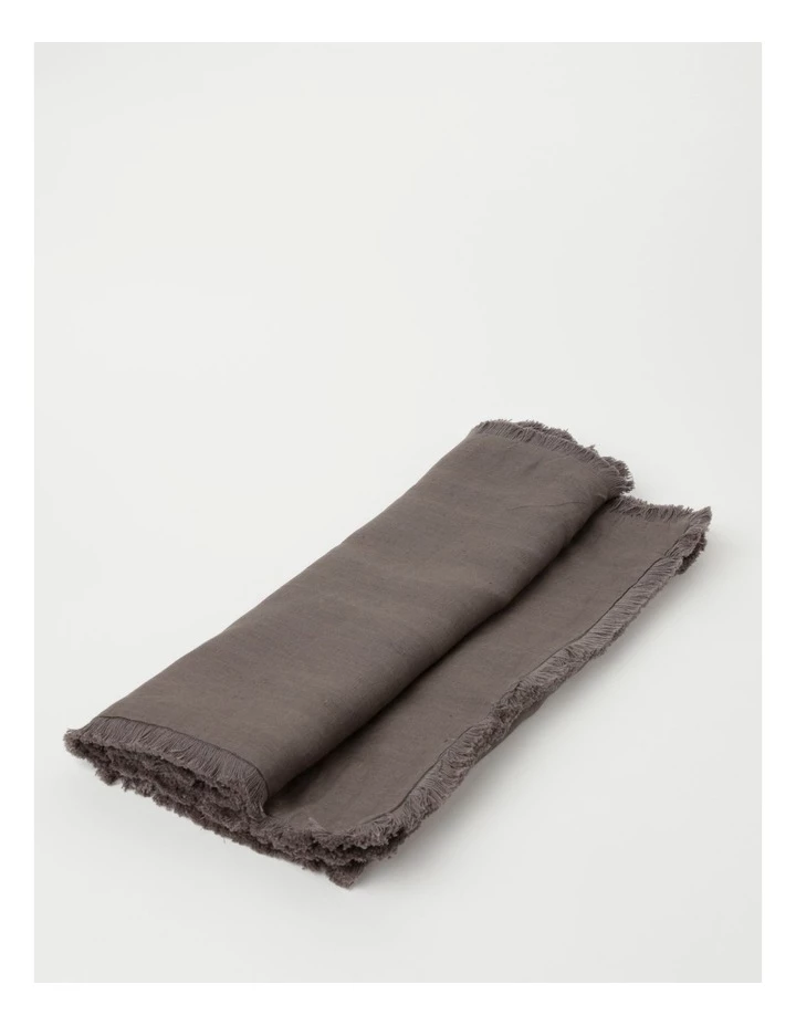 Budget ⌛ Australian House & Garden Fringed Linen Table Runner 45x180cm Dark Stone ❤️ 2 Budget ⌛ Australian House & Garden Fringed Linen Table Runner 45x180cm Dark Stone ❤️ - Image 2