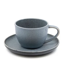 Best Pirce 💯 Salt&Pepper HITCH Tea Cup and Saucer Set - 220ml/15cm - Set of 6 💯 -Dining Sales Store 806921920 2 720x928