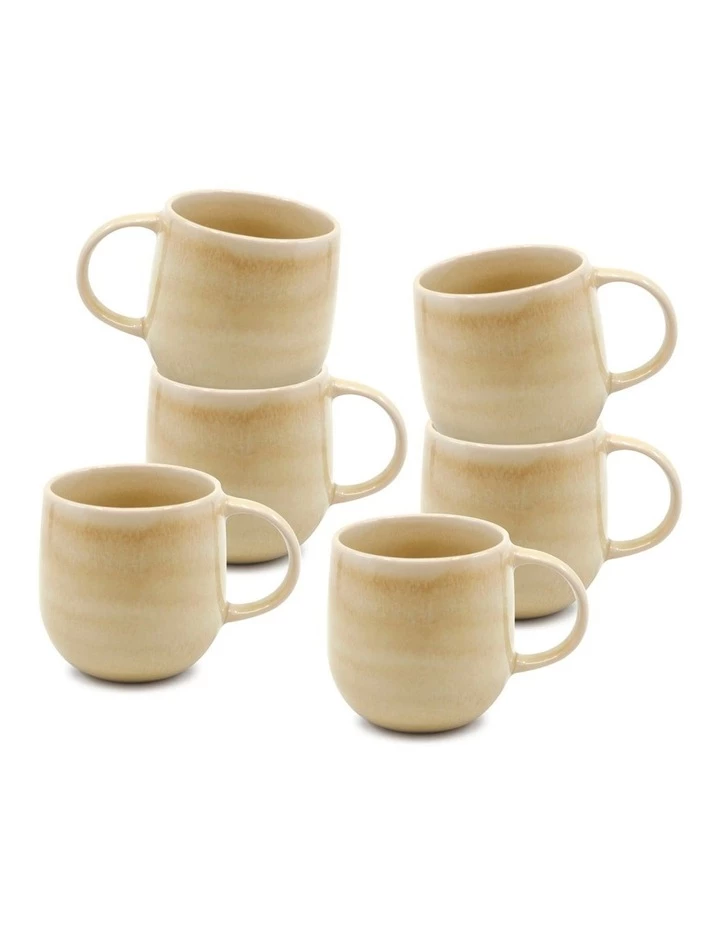Buy π Salt&Pepper NAOKO Mug - 380ml - Butter - Set of 6 π 1 Buy π Salt&Pepper NAOKO Mug - 380ml - Butter - Set of 6 π