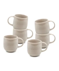 Cheapest π₯ Salt&Pepper NAOKO Mug - 380ml - Latte - Set of 6 π§¨