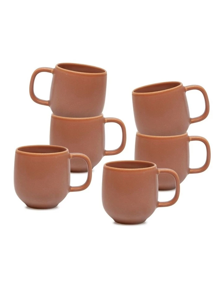 Best Pirce π Salt&Pepper Hue Mug - 380ml - Rust - Set of 6 π― 1 Best Pirce π Salt&Pepper Hue Mug - 380ml - Rust - Set of 6 π―