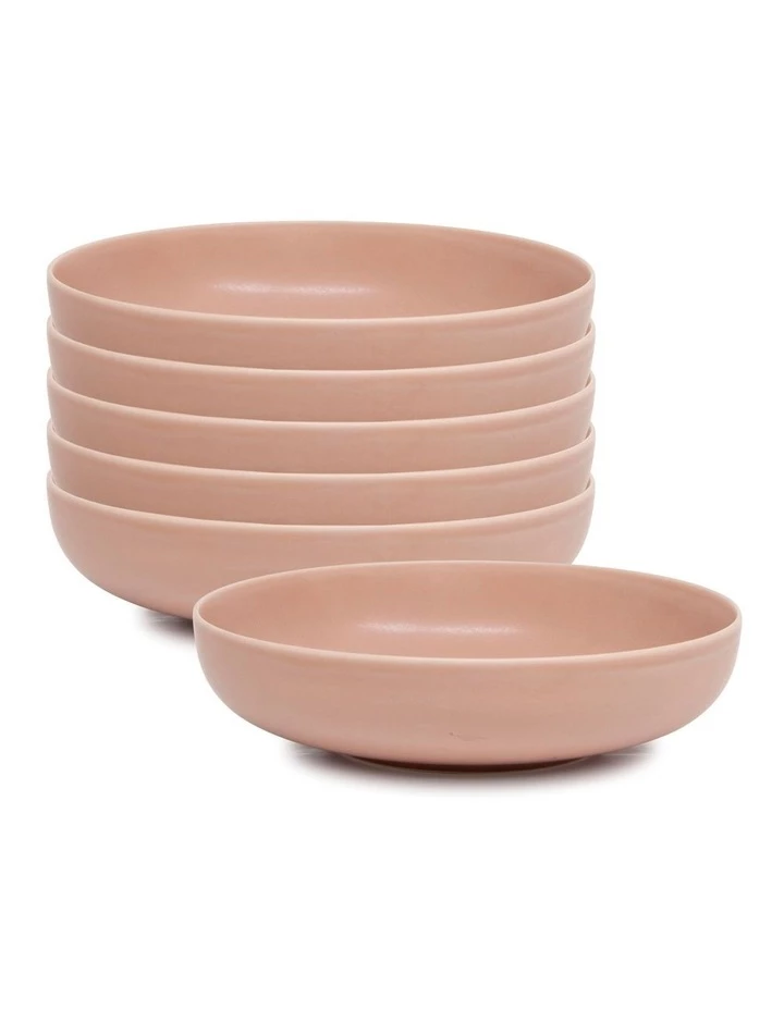 Top 10 ✨ Salt&Pepper Hue Soup Bowl - Blush - Set of 6 - 20cm ⌛ 1 Top 10 ✨ Salt&Pepper Hue Soup Bowl - Blush - Set of 6 - 20cm ⌛