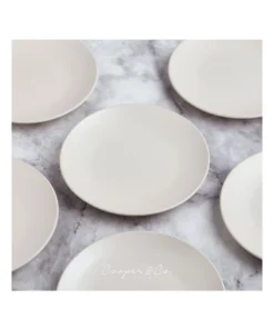 Best Sale ❤️ Cooper & Co 26cm Annisa Dinner Plate Set Of 6 Ivory 👏 -Dining Sales Store 810175690 4 720x928