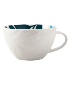 Outlet ✔️ Maxwell & Williams Andalusia Leaf 540ml Jumbo Mug Cyan ❤️