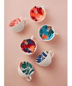 Outlet ✔️ Maxwell & Williams Andalusia Leaf 540ml Jumbo Mug Cyan ❤️ -Dining Sales Store 814033810 4 720x928