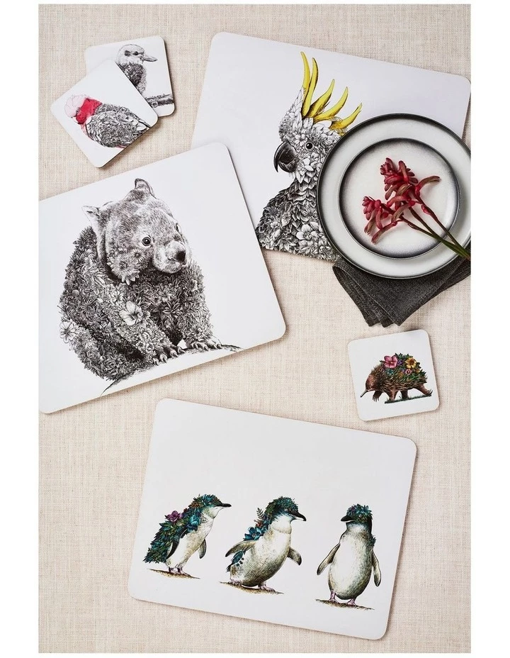 Deals ⌛ Maxwell & Williams Marini Ferlazzo Animals of Australia 34x26.5cm Set of 4 Gift Boxed Cork Back Placemat ✔️ 2 Deals ⌛ Maxwell & Williams Marini Ferlazzo Animals of Australia 34x26.5cm Set of 4 Gift Boxed Cork Back Placemat ✔️ - Image 2